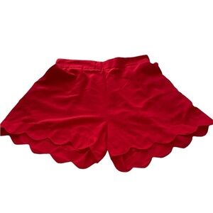 Jodifl dressy shorts pull on elastic in back scalloped at bottom size small NWT